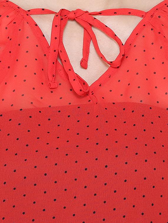 tie knot polka dots top - 16630373 - Zoom Image - 5