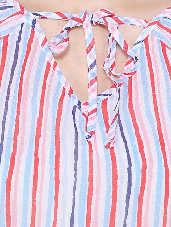 tie knot striped top - 16630374 - Zoom Image - 5