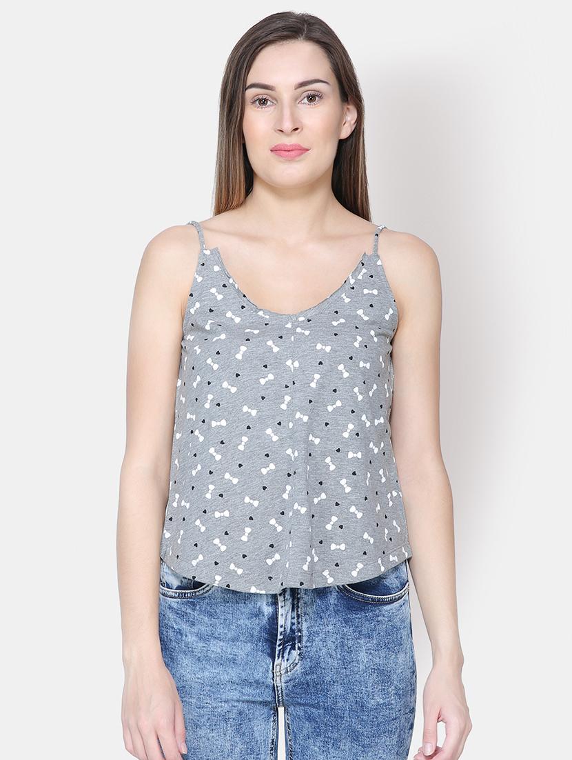 cami neck quirky print top - 16630377 - Zoom Image - 1