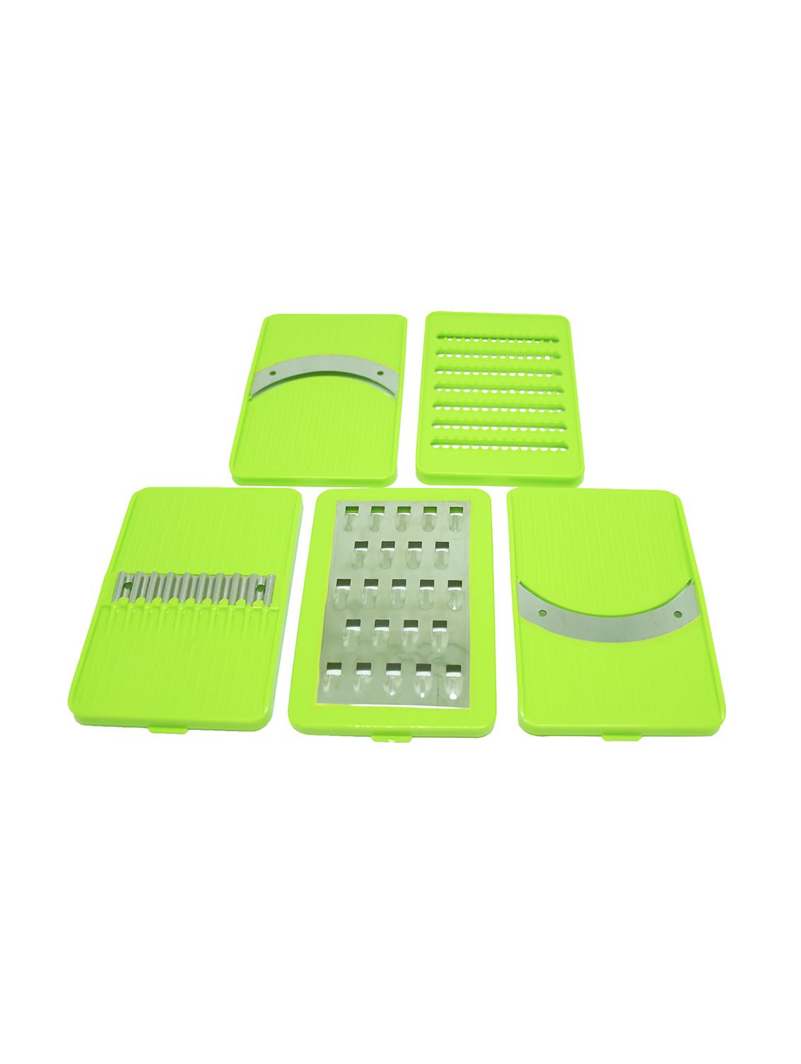 multipurpose plastic vegetable chopper, slicer, grater, chipser and juicer with stainless steel blades - 16630750 - Zoom Image - 2