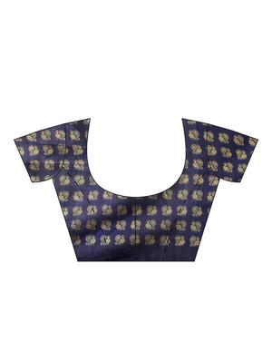 conversational printed saree with blouse - 16631298 - Standard Image - 3