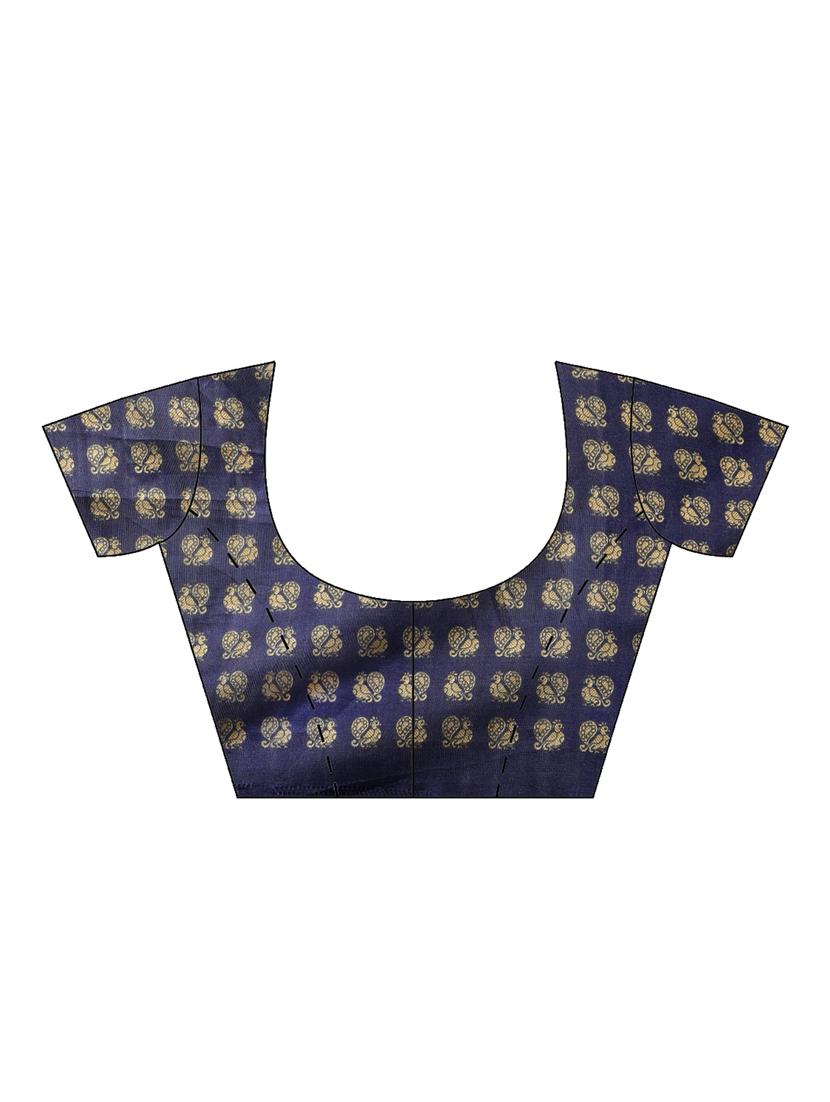 conversational printed saree with blouse - 16631298 - Zoom Image - 3