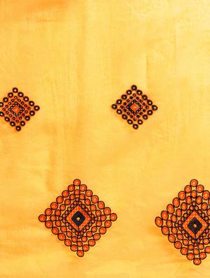 geometric embroidered saree with blouse - 16631307 - Standard Image - 4