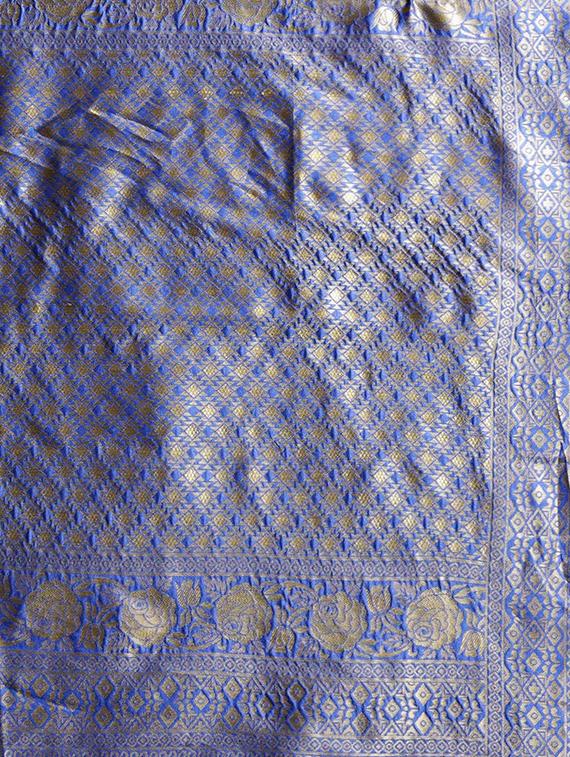 paisley woven saree with blouse - 16631317 - Zoom Image - 4