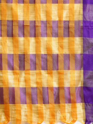 self-design woven saree with blouse - 16631321 - Standard Image - 4