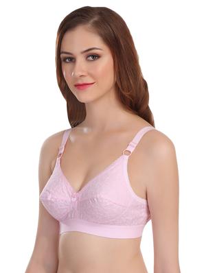 bow patch lace detail bra - 16631584 - Standard Image - 2