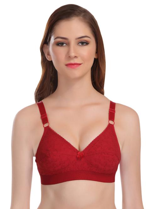bow patch embroidered bra - 16631595 - Standard Image - 1