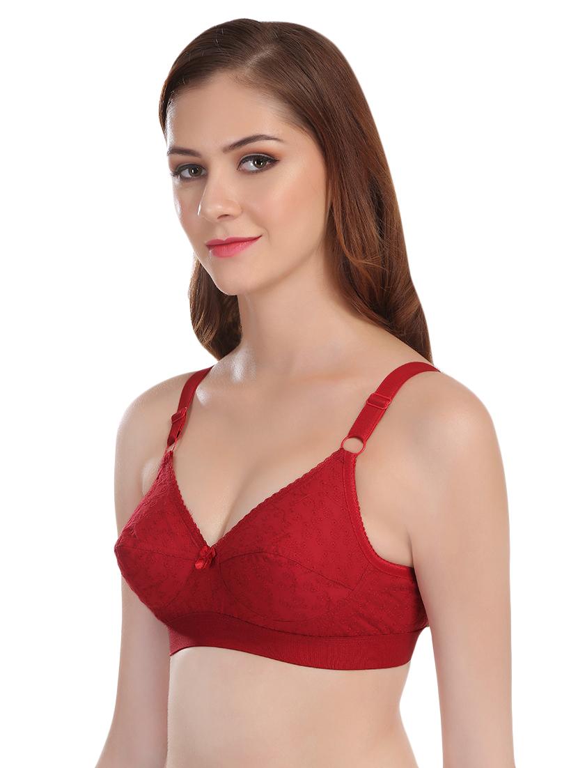bow patch embroidered bra - 16631595 - Zoom Image - 2