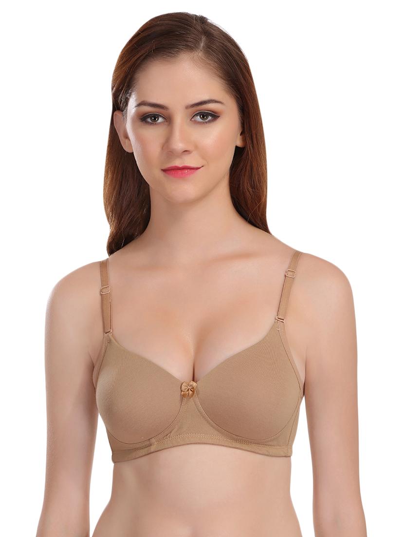 bow patch solid t-shirt bra - 16631603 - Zoom Image - 1