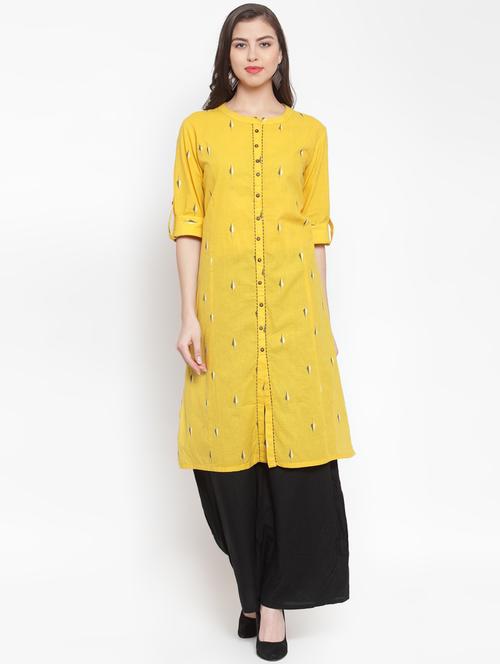 printed straight kurta - 16631620 - Standard Image - 1
