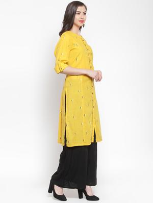 printed straight kurta - 16631620 - Standard Image - 2