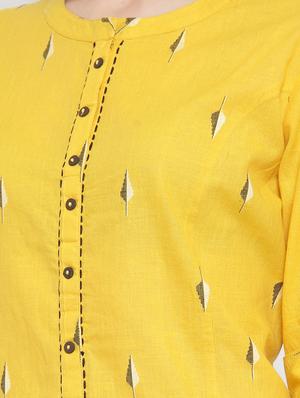 printed straight kurta - 16631620 - Standard Image - 4