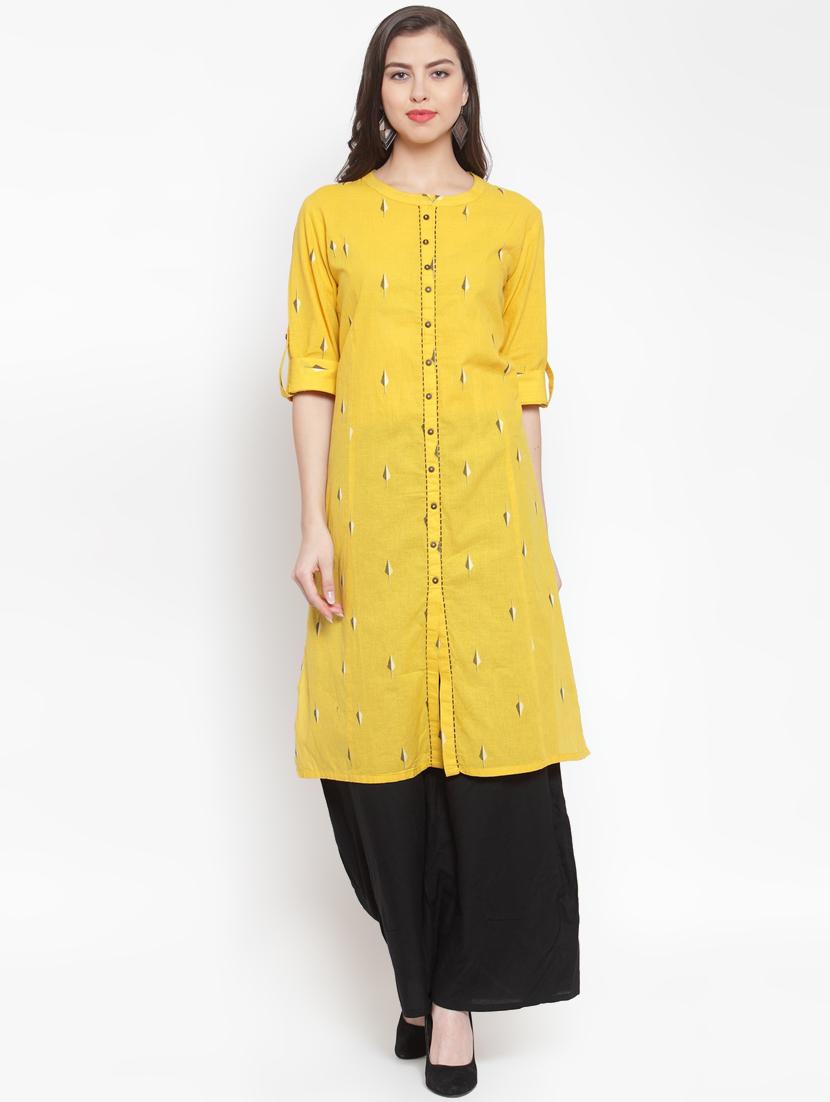 printed straight kurta - 16631620 - Zoom Image - 1