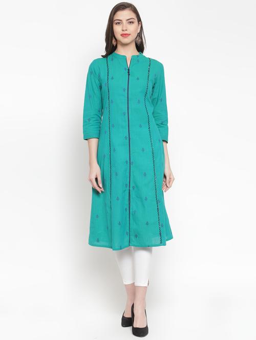 printed a-line kurta - 16631622 - Very Small Image - 1