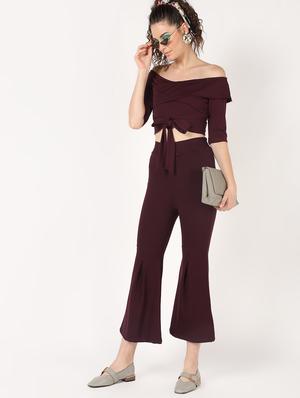 off shoulder tie knot crop top - 16631716 - Standard Image - 4