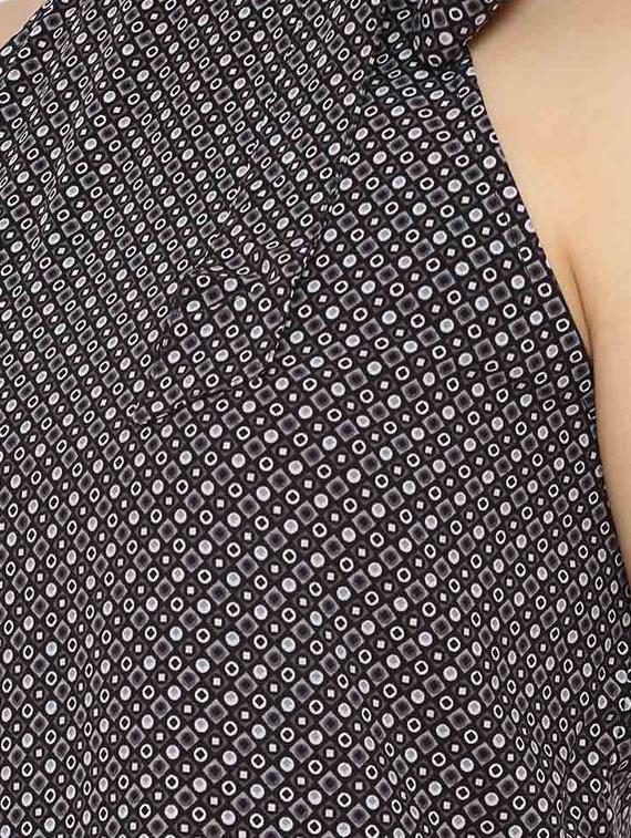 tie knot halter neck a-line dress - 16631823 - Zoom Image - 5