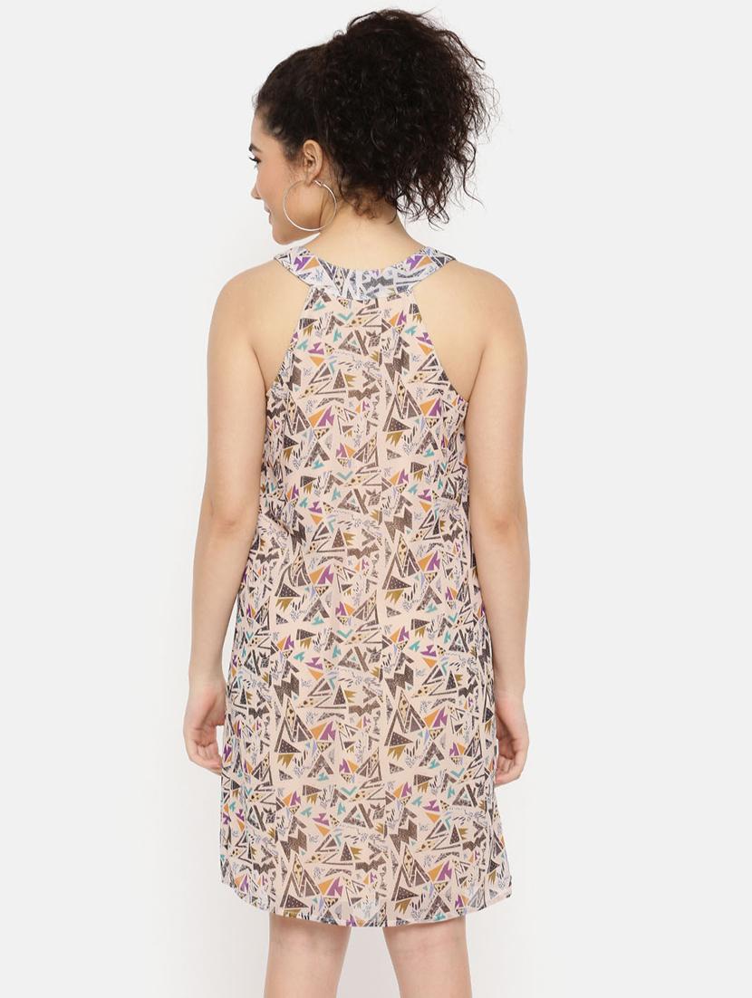 scoop neck abstract a-line dress - 16631844 - Zoom Image - 4