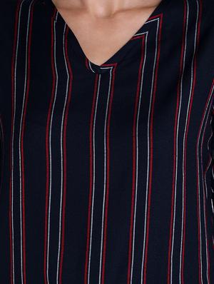 bell sleeved striped top - 16631898 - Standard Image - 5