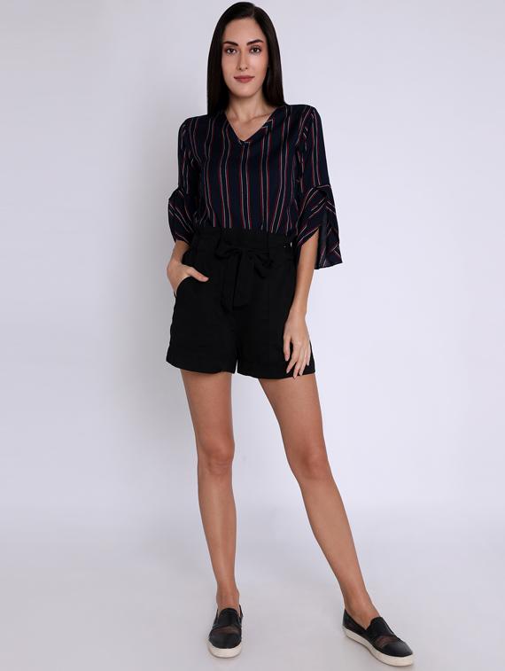 bell sleeved striped top - 16631898 - Zoom Image - 4