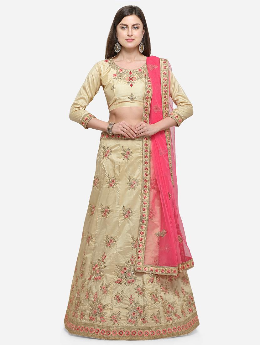 embroidered a-line lehenga - 16632233 - Zoom Image - 1