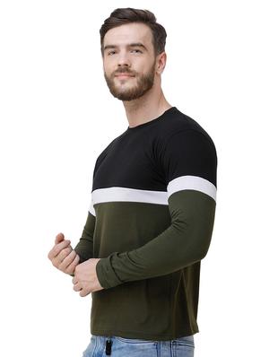 green color block t-shirt - 16632313 - Standard Image - 2