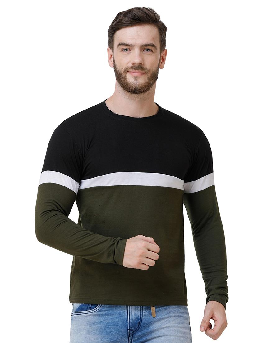 green color block t-shirt - 16632313 - Zoom Image - 1