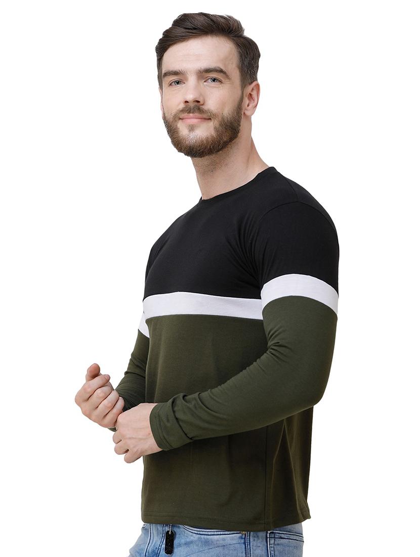 green color block t-shirt - 16632313 - Zoom Image - 2