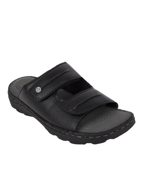 black slip on sandals - 16632431 - Standard Image - 1