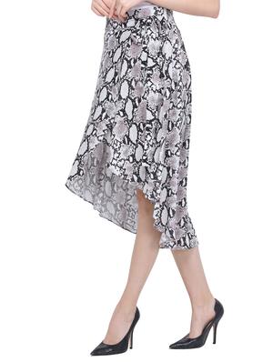 tie knot snake print wrap skirt - 16632524 - Standard Image - 2