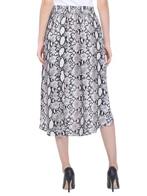 tie knot snake print wrap skirt - 16632524 - Standard Image - 3