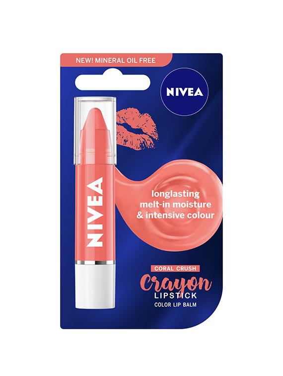 nivea coloron lip crayon coral crush 3g - 16632555 - Zoom Image - 1