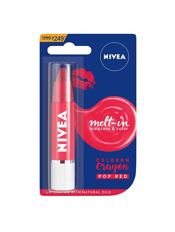 nivea coloron lip crayon pop red - 16632557 - Zoom Image - 1
