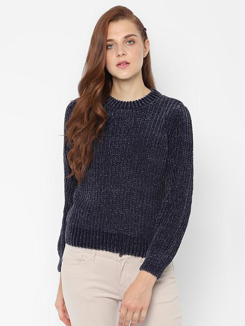 crew neck long sleeved pullover - 16632666 - Standard Image - 1