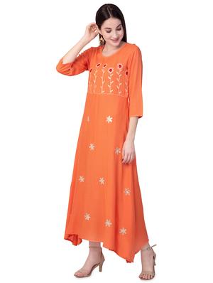embroidered flared dress - 16632927 - Standard Image - 2