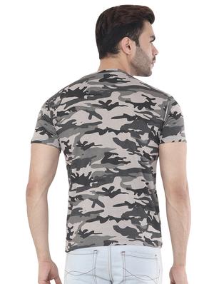 grey camouflage print t-shirt - 16633119 - Standard Image - 3