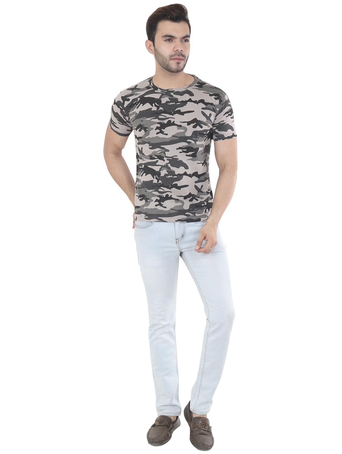 grey camouflage print t-shirt - 16633119 - Zoom Image - 4