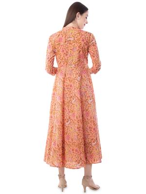 floral printed anarkali kurta - 16633192 - Standard Image - 3