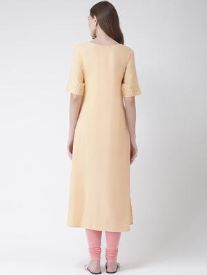 printed high-low kurta - 16633518 - Standard Image - 3