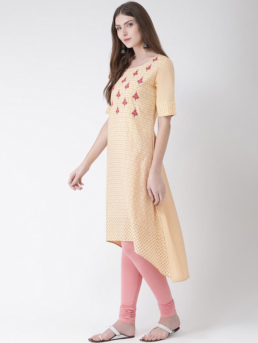 printed high-low kurta - 16633518 - Zoom Image - 2