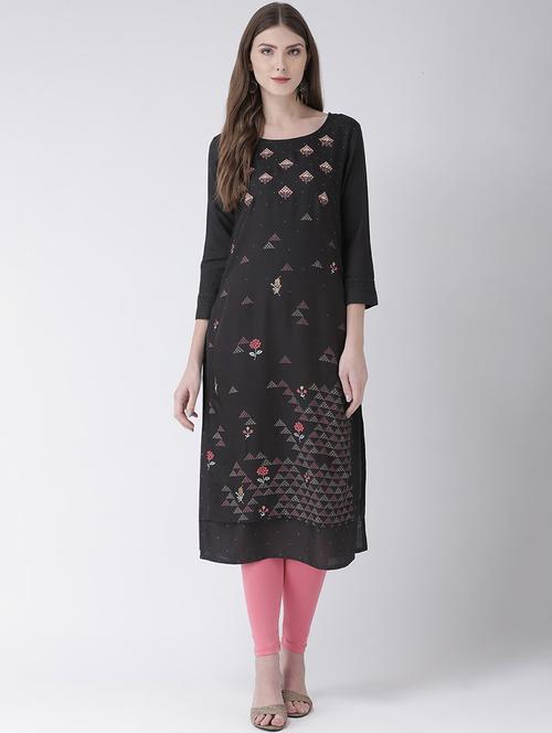 embroidered straight kurta - 16633522 - Standard Image - 1