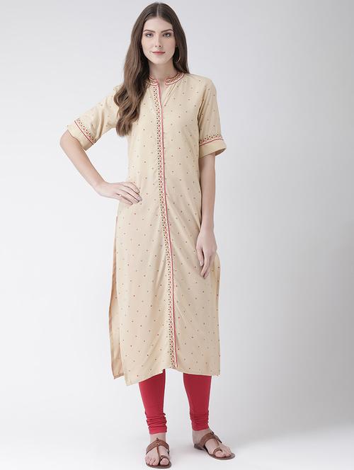 printed straight kurta - 16633523 - Standard Image - 1