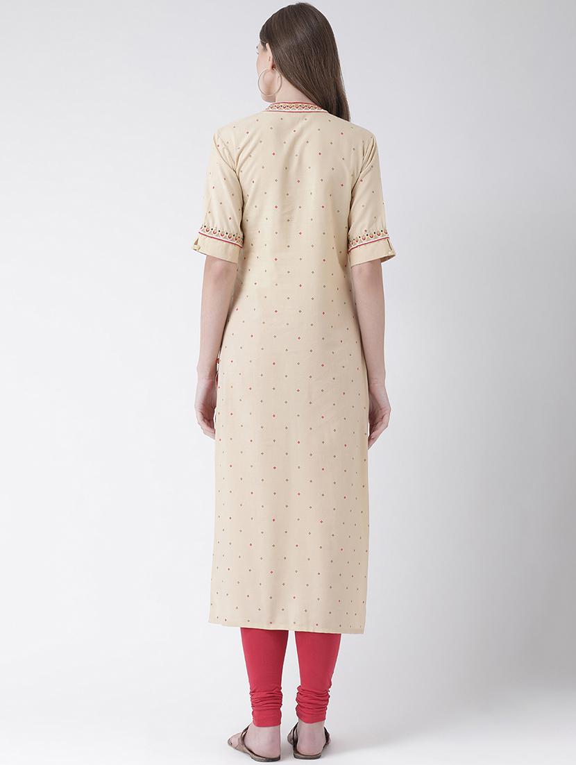 printed straight kurta - 16633523 - Zoom Image - 3
