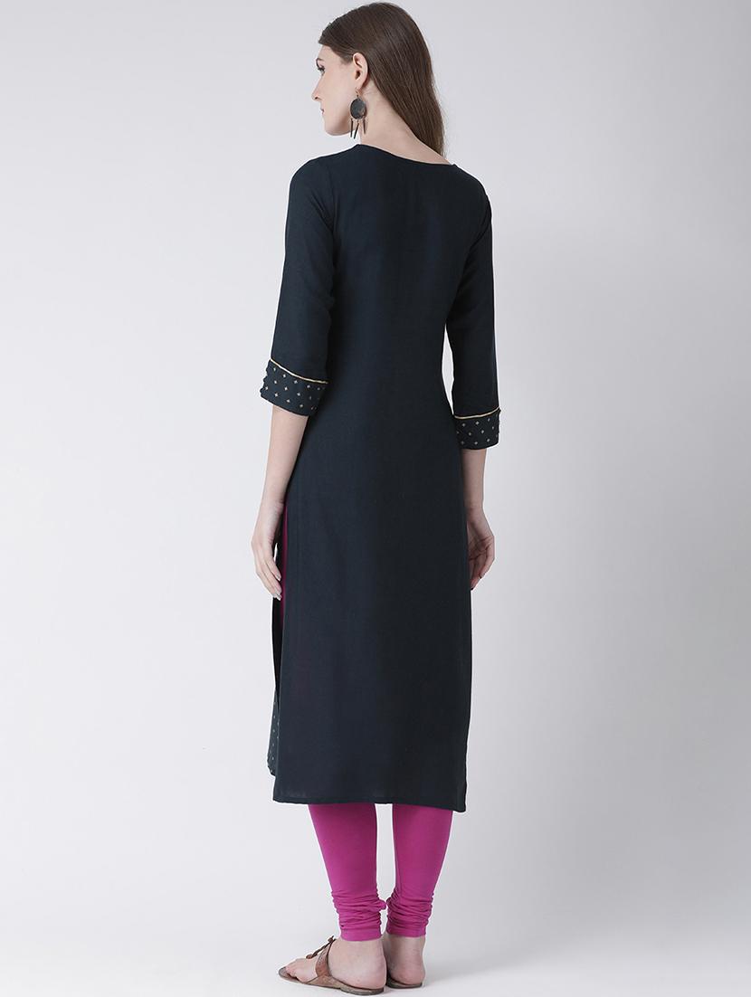 printed straight kurta - 16633529 - Zoom Image - 3