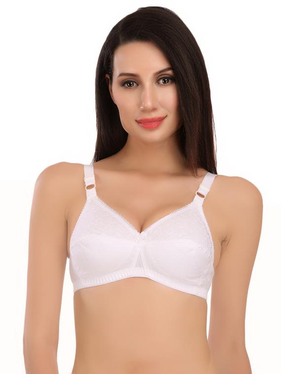 bow patch embroidered bra - 16633647 - Zoom Image - 1