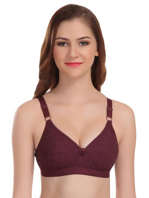 bow patch embroidered bra - 16633648 - Standard Image - 1