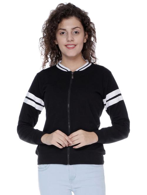 contrast detail bomber/biker jacket - 16633690 - Very Small Image - 1