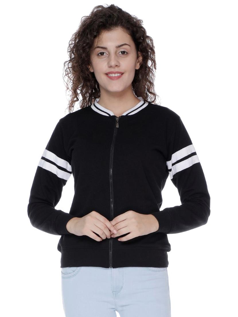 contrast detail bomber/biker jacket - 16633690 - Zoom Image - 1
