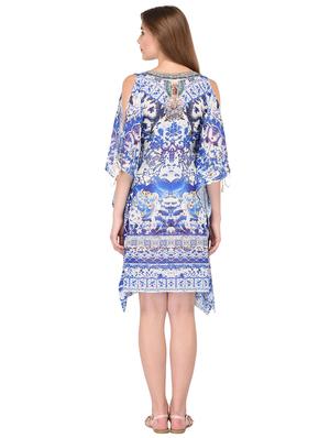 cold shoulder kaftan dress - 16633730 - Standard Image - 3