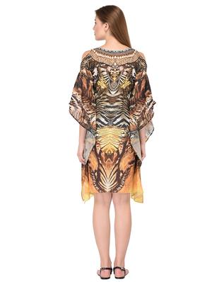 v-neck printed kaftan - 16633731 - Standard Image - 3