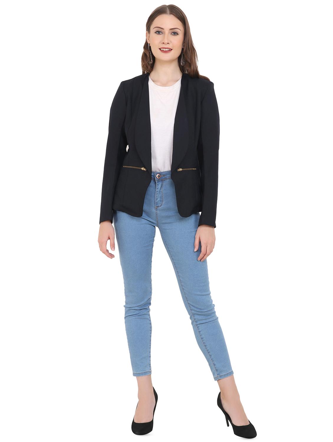 long sleeved solid summer jacket - 16633749 - Zoom Image - 4
